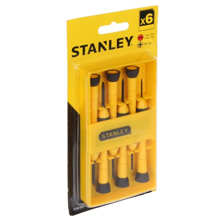 مجموعه 6 عددی پیچ گوشتی ساعتی استنلی مدل 052-66-0 Stanley 1-66-052 Precision Screwdriver Set 6PCS